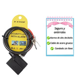 Candado antirrobo con alarma sonora para motocicleta y bicicleta — imagen 2 de 3