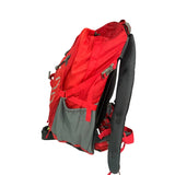 Mochila de alpinismo en nylon reforzado con funda cubre lluvias en rojo o negro — imagen 3 de 7
