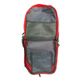 Mochila de alpinismo en nylon reforzado con funda cubre lluvias en rojo o negro — imagen 4 de 7