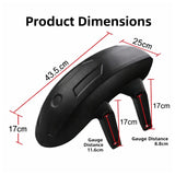 Tolva frontal de polipropileno negra para motocicleta, 43.5 cm — imagen 2 de 6
