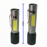 Lámpara LED T6 con luz COB lateral blanca y roja, 4 pasos — imagen 2 de 2
