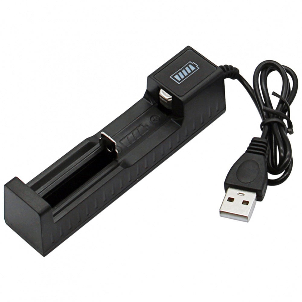 Cargador de batería con conexión USB e indicador LED modelo CDQA