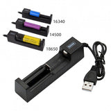 Cargador de batería con conexión USB e indicador LED modelo CDQA — imagen 2 de 3