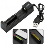 Cargador de batería con conexión USB e indicador LED modelo CDQA — imagen 3 de 3