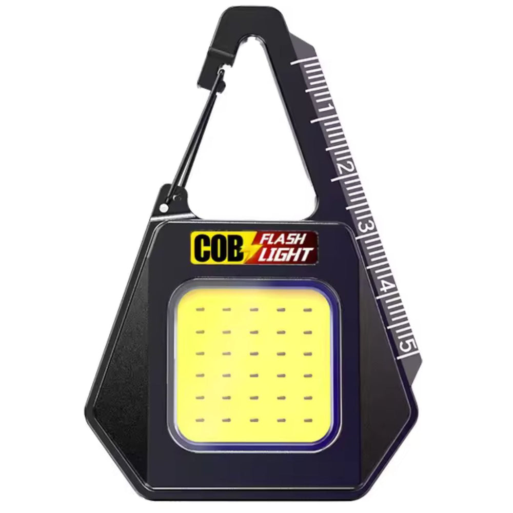 Llavero LED COB brillante y recargable para emergencias