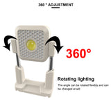 Lámpara LED de 1000 lúmenes con soporte telescópico y panel solar — imagen 4 de 5