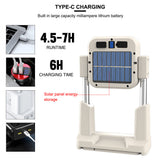 Lámpara LED de 1000 lúmenes con soporte telescópico y panel solar — imagen 5 de 5