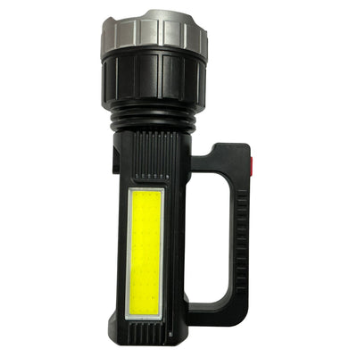 Linterna solar recargable con COB lateral y soporte tipo trípode