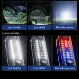 Linterna táctica 10 en 1 con martillo, alarma y power bank — imagen 4 de 6