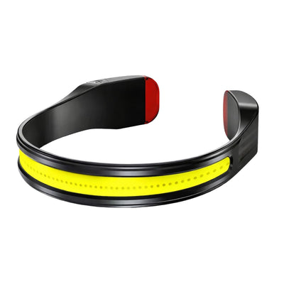 Lámpara frontal deportiva LED COB recargable con luz trasera roja