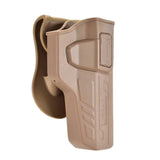 Funda rígida khaki tipo OWB para pistola Beretta 92 con retención — imagen 2 de 4
