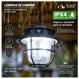 Lámpara LED portátil de camping IPX4 con 4 modos de color — imagen 4 de 7