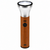 Lámpara LED recargable con acabado tipo madera para hogar y camping — imagen 2 de 4
