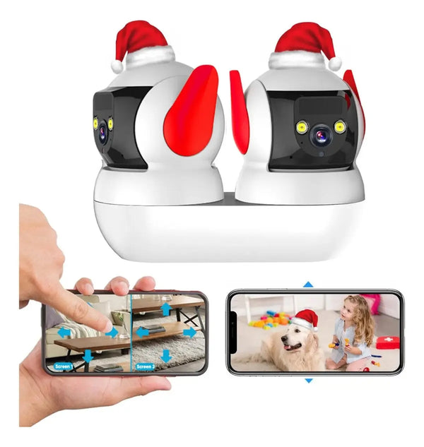 Cámara doble Lente de Seguridad Wifi 4k 10x 8mp Fralugio