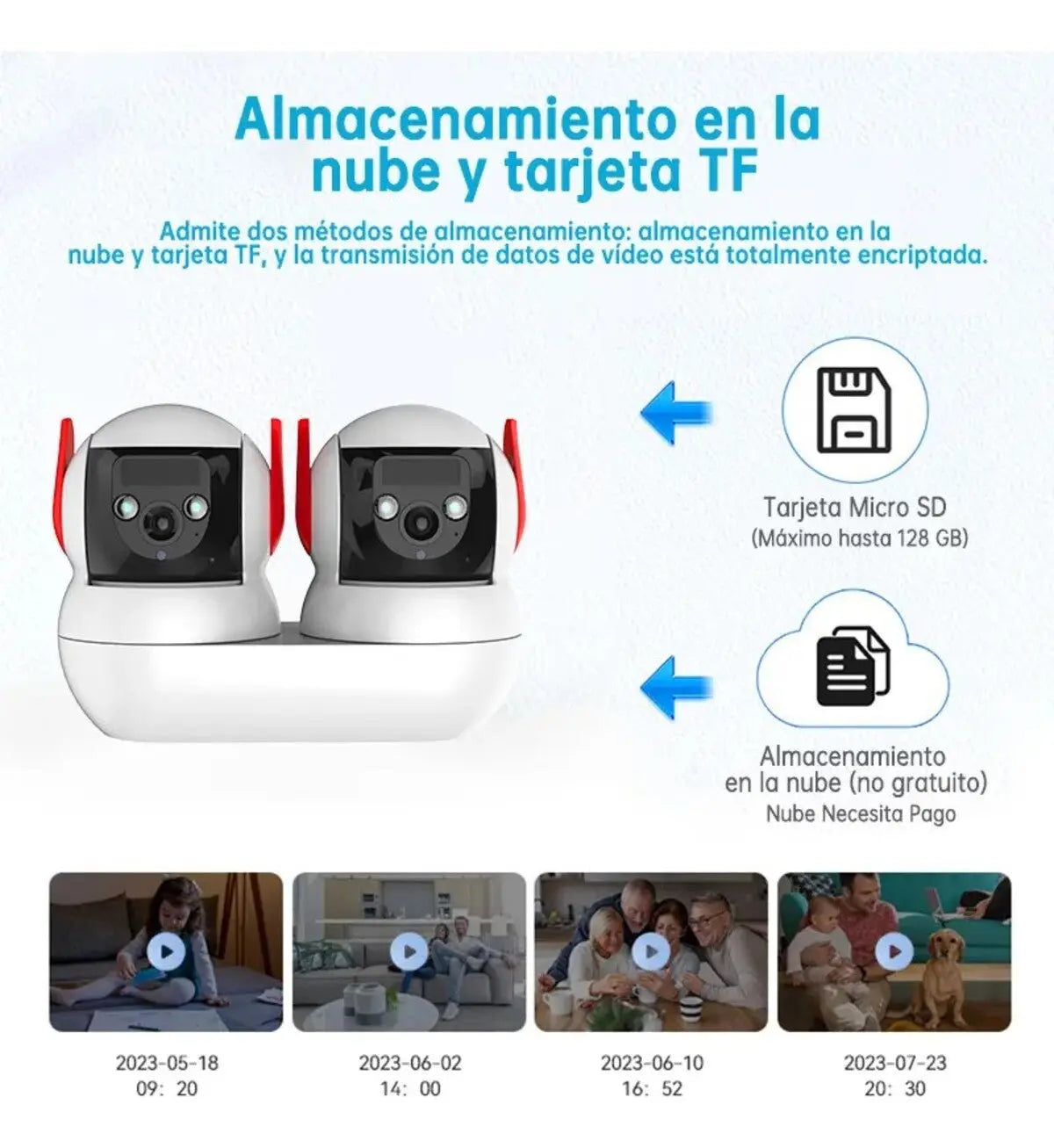 Cámara doble Lente de Seguridad Wifi 4k 10x 8mp Fralugio