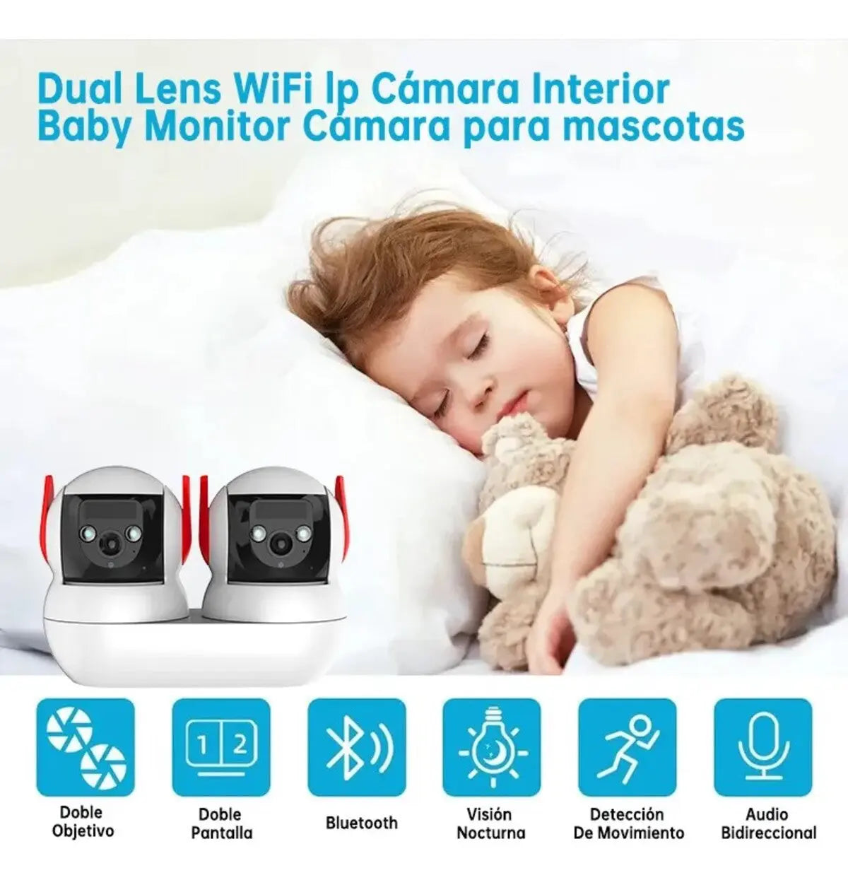 Cámara doble Lente de Seguridad Wifi 4k 10x 8mp Fralugio