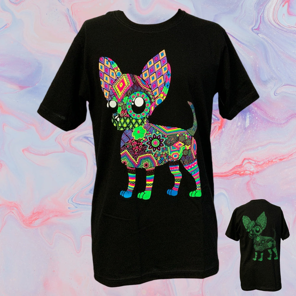 Playera fluorescente con estampado de Naruto en algodón