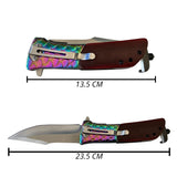 Navaja táctica tornasol semi-automática con clip de bolsillo — imagen 2 de 3