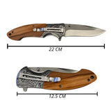 Cuchillo plegable estilo caza para actividades de supervivencia — imagen 2 de 3
