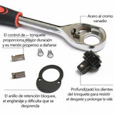 Kit de herramientas 53 en 1 con matraca, dados y estuche organizador — imagen 2 de 3
