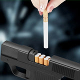 Encendedor porta cigarrillos rellenable con diseño decorativo de pistola — imagen 2 de 4