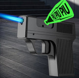 Encendedor porta cigarrillos rellenable con diseño decorativo de pistola — imagen 3 de 4
