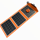 Panel solar portátil impermeable con banco de energía y 3 puertos de carga — imagen 1 de 2