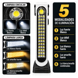 Lámpara LED de emergencia solar de 41 cm con 5 modalidades de luz — imagen 3 de 5