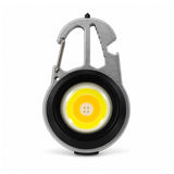 Lámpara mosquetón multiherramienta LED con destornillador y rompevidrios — imagen 1 de 6