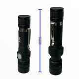 Lámpara LED T6 con 3 modos, zoom ajustable y clip integrado — imagen 2 de 2