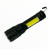 Lámpara LED T9 con cob lateral blanca y roja y función SOS — imagen 1 de 2