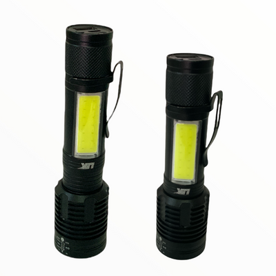 Lámpara LED con cob lateral, clip integrado y función power bank