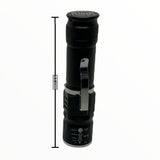 Mini lámpara táctica USB de 1200 lúmenes con clip y zoom — imagen 3 de 4