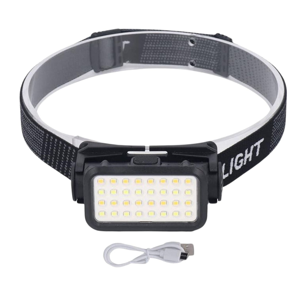 Linterna frontal LED con 5 modos de iluminación