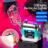 Encendedor eléctrico USB a prueba de viento con linterna de tres pasos — imagen 2 de 10