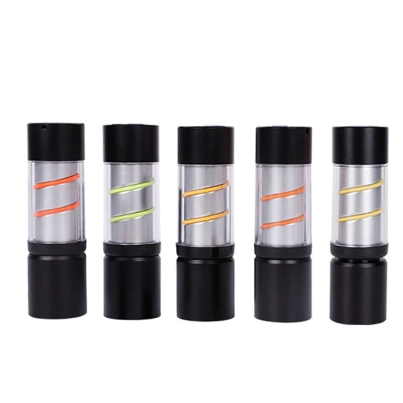 Mini linterna LED con tira de luz de colores