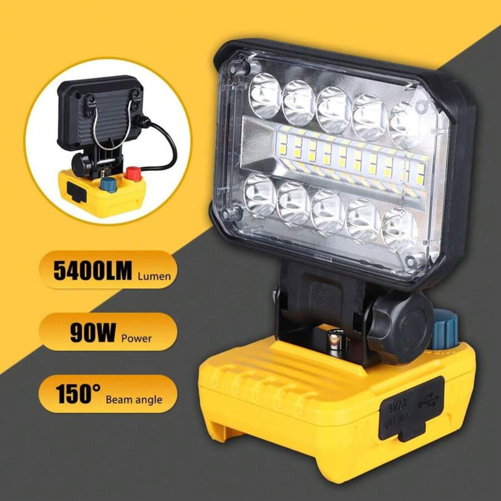 Luz de trabajo LED inalámbrica 18V con función power bank