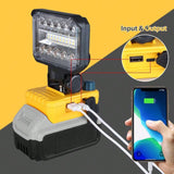 Luz de trabajo LED inalámbrica 18V con función power bank — imagen 8 de 8