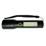 Lámpara LED frontal con COB, efecto patrulla y 5 modos de luz — imagen 1 de 3
