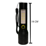 Lámpara LED frontal con COB, efecto patrulla y 5 modos de luz — imagen 3 de 3