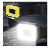 Mini lámpara minera LED compacta con luz blanca, amarilla y efecto patrulla — imagen 2 de 5