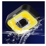 Mini lámpara minera LED compacta con luz blanca, amarilla y efecto patrulla — imagen 3 de 5
