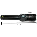 Linterna LED con bocina Bluetooth, zoom y pantalla digital de batería — imagen 3 de 3