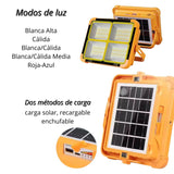 Reflector solar LED portátil de 4 paneles con función power bank — imagen 2 de 4