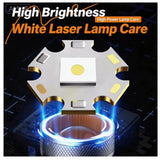 Linterna LED con zoom ajustable, panel COB y carga USB-C resistente a salpicaduras — imagen 2 de 5