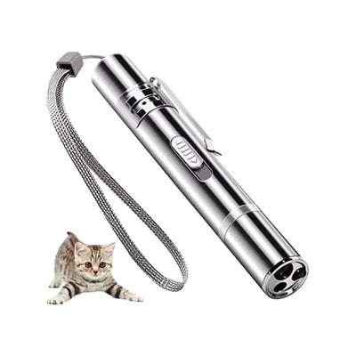 Puntero láser 3 en 1 con luz UV y linterna recargable USB para mascotas