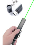 Puntero láser verde recargable por USB con cabezal de figuras DZ-713 — imagen 2 de 2