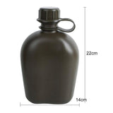 Cantimplora táctica de 1 litro con cazo de acero inoxidable, varios colores — imagen 8 de 8