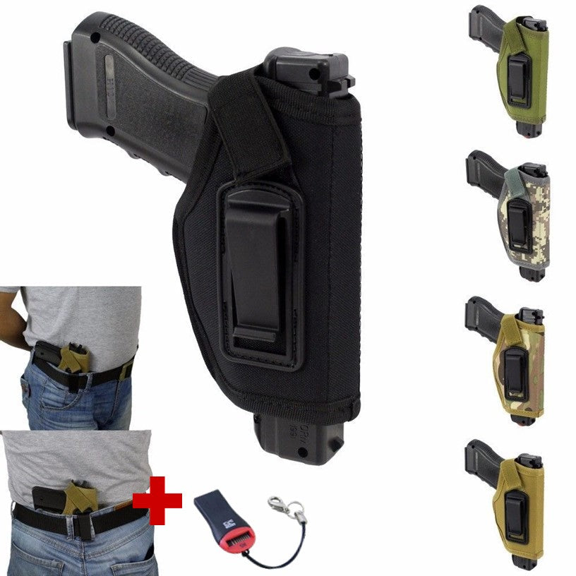 Funda diestra de porte oculto con clip metálico de nylon 800D