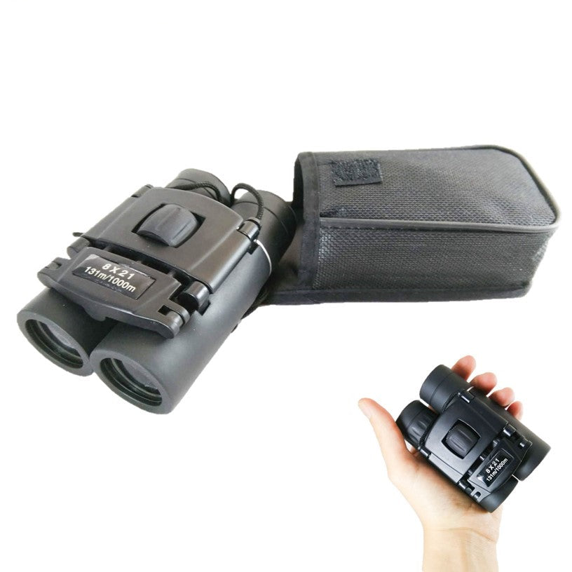 Binoculares de bolsillo compactos zoom 8x21 con funda incluida